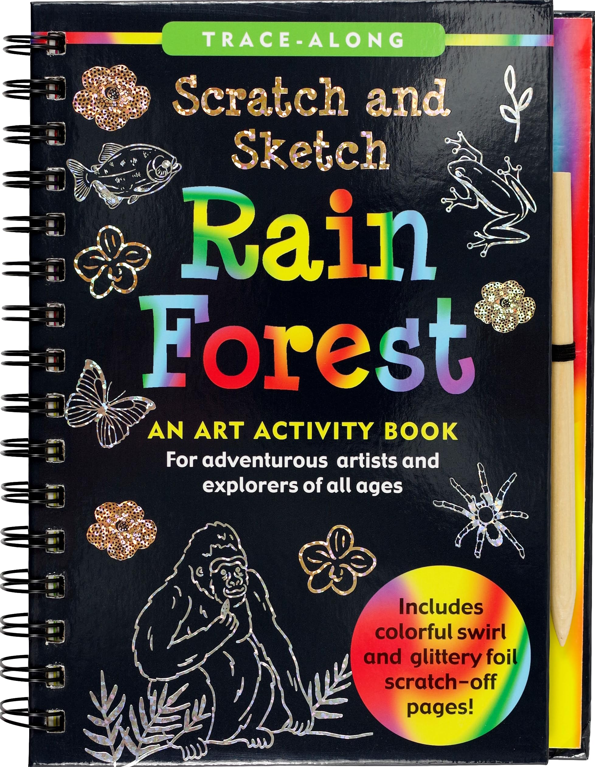 Scratch & Sketch Rain Forest (Trace Along),Used