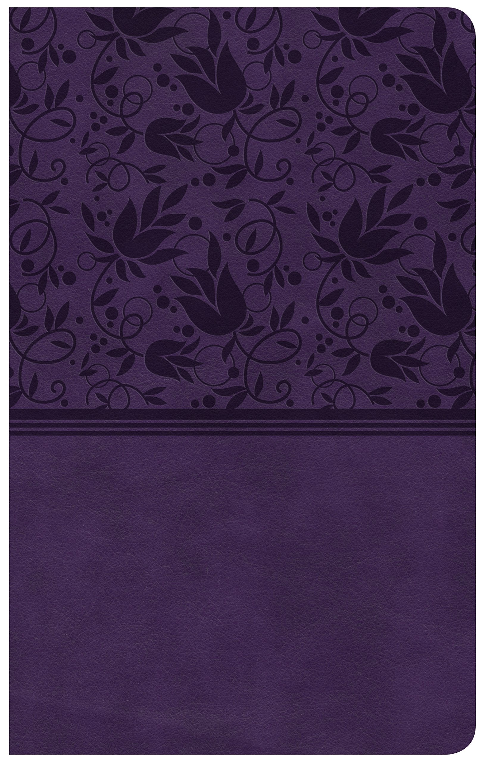 CSB Ultrathin Reference Bible, Purple LeatherTouch,Used
