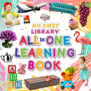 My First Library All In One Learning Book : Picture Book For Toddlers|Early Learning Book For Kids