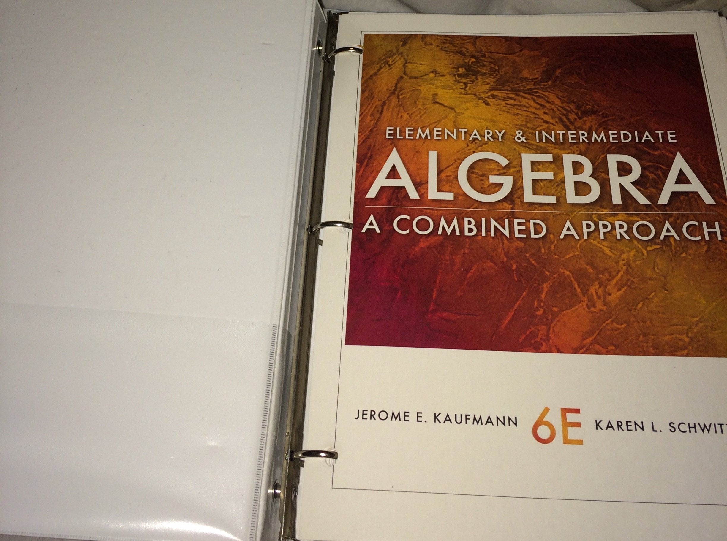 Cengage Advantage Books: Elementary and Intermediate Algebra: A Combined Approach,Used