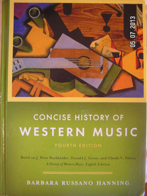 Concise History of Western Music,New