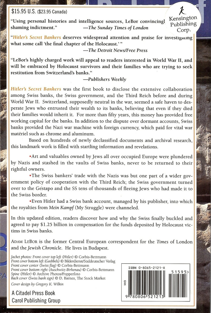 Hitler'S Secret Bankers: The Myth Of Swiss Neutrality During The Holocaust,Used