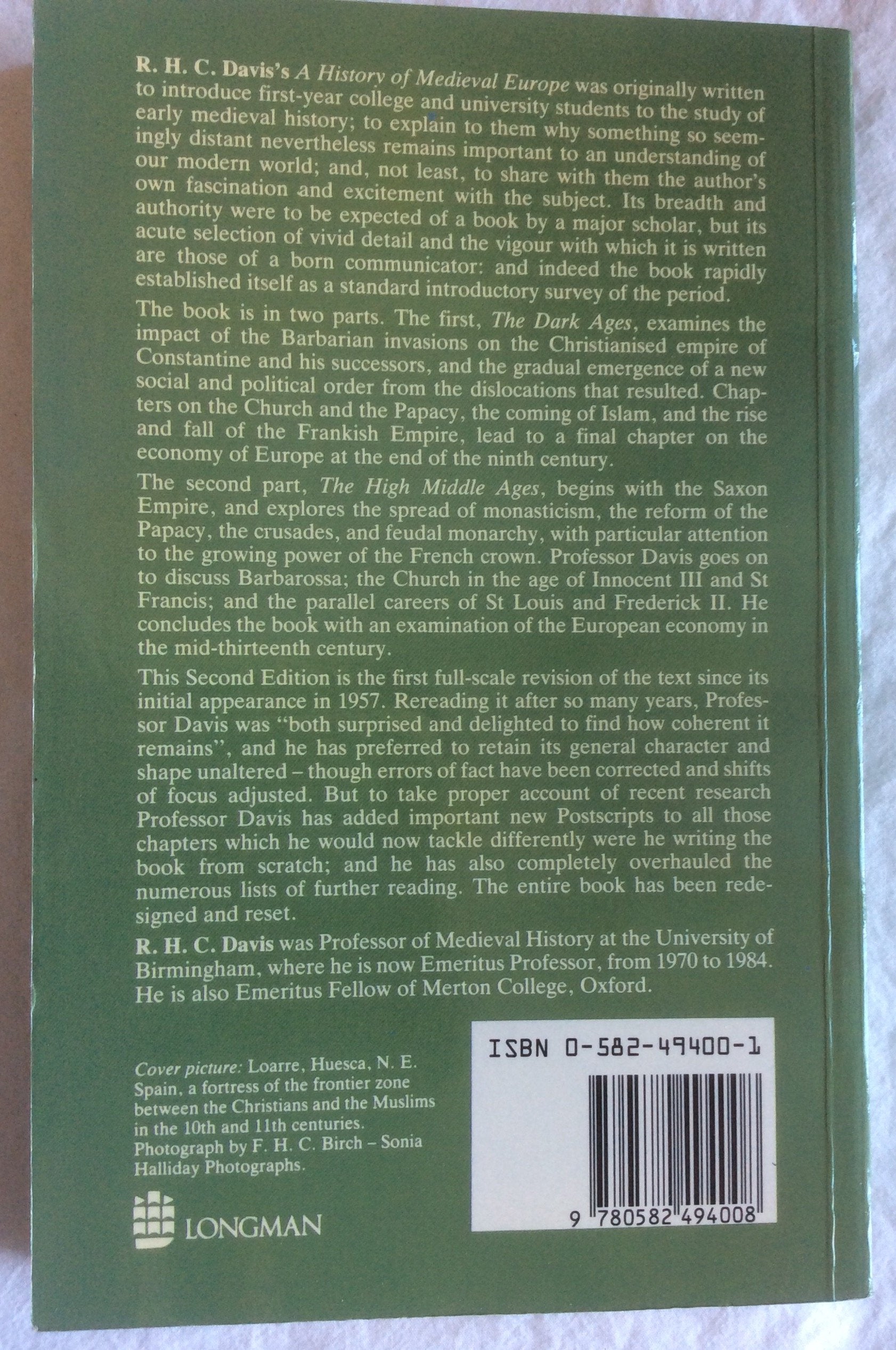 A History Of Medieval Europe: From Constantine To Saint Louis,New