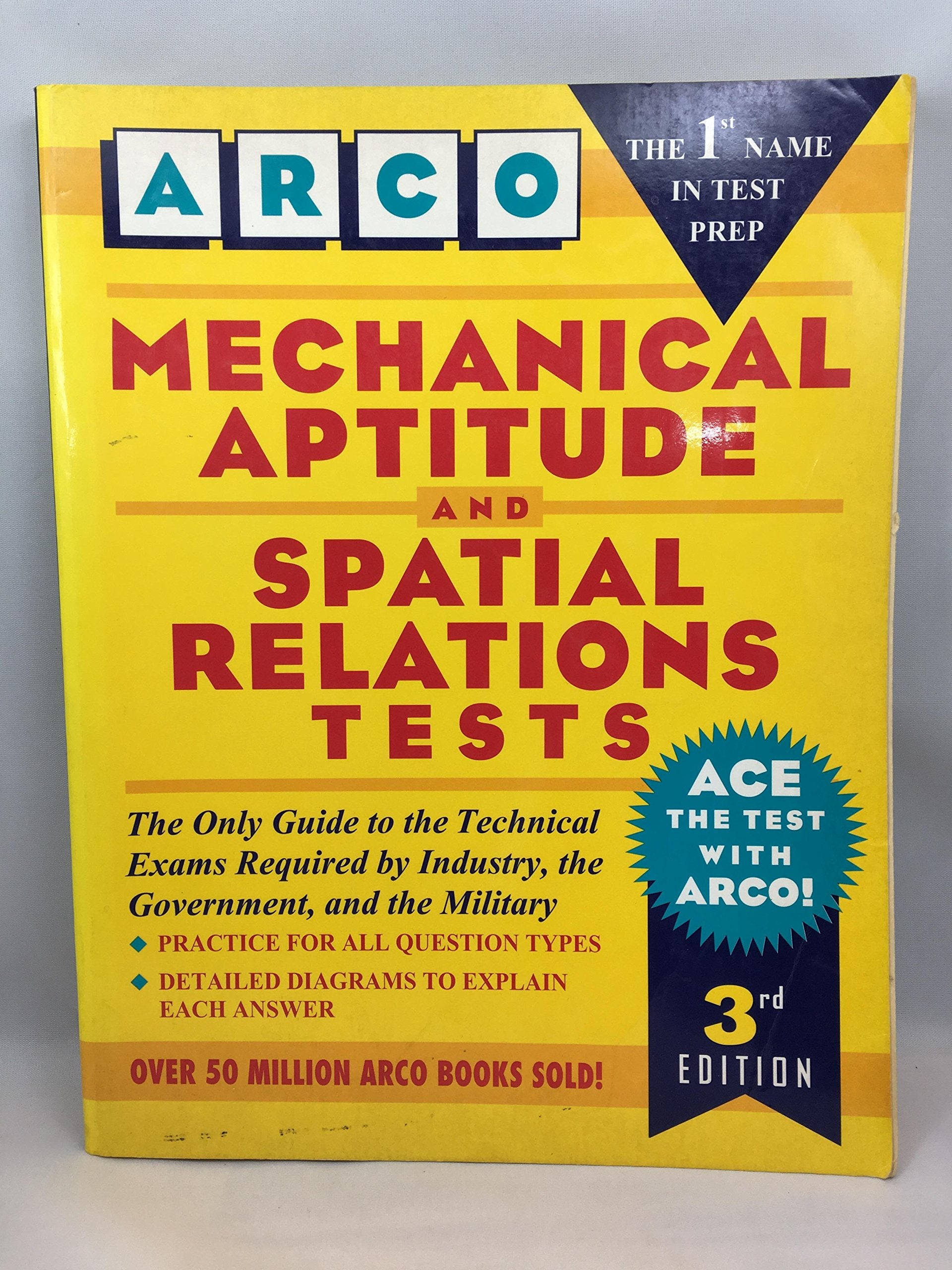 Mechanical Aptitude and Spatial Relations Tests (Arco Aptitude Test Preparation),Used