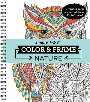 Color & Frame  Nature (Adult Coloring Book),Used