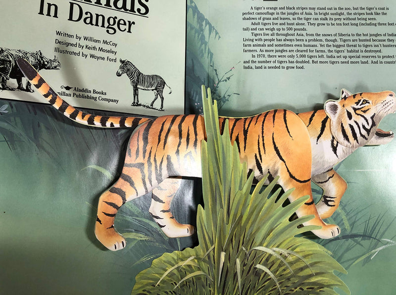 Animals in Danger Popup Book,Used