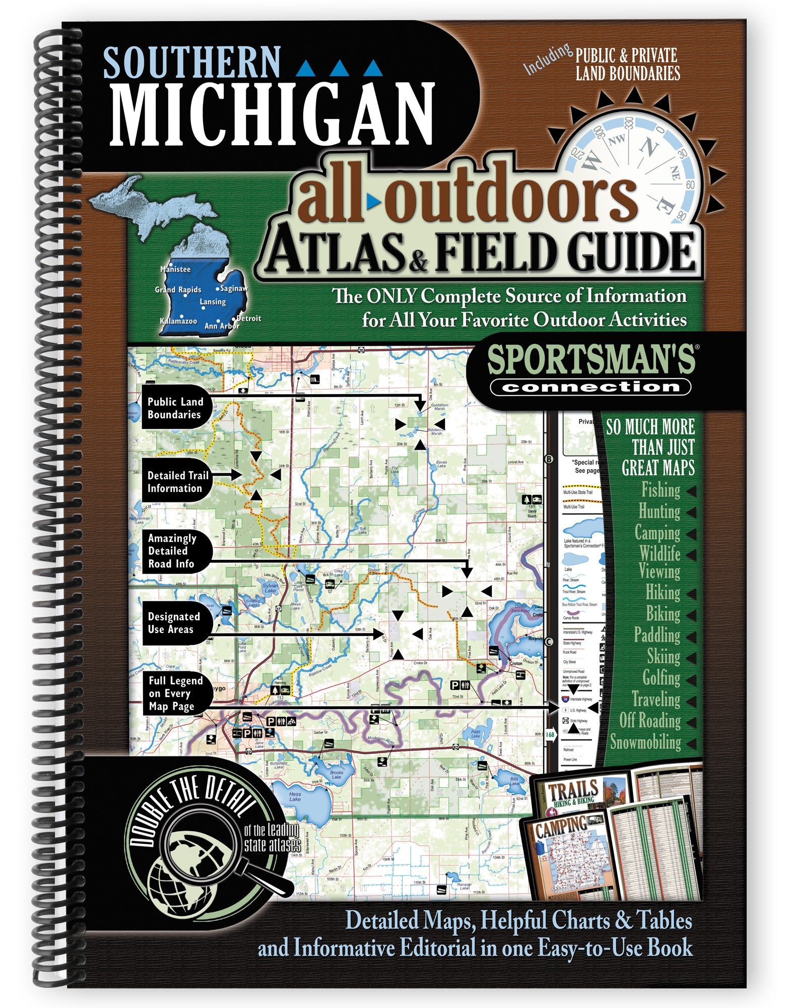 Southern Michigan AllOutdoors Atlas & Field Guide,Used