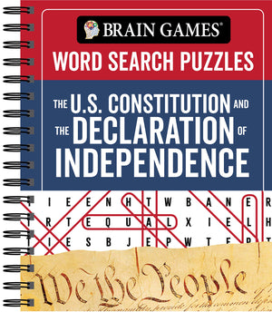 Brain Games  Word Search Puzzles: The U.S. Constitution and the Declaration of Independence,Used