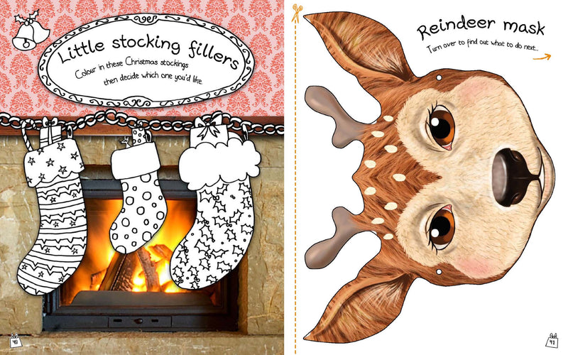 The Christmas Creativity Book: Includes Games, CutOuts, FoldOut Scenes, Textures, Stickers, and Stencils (Creativity Books),Used