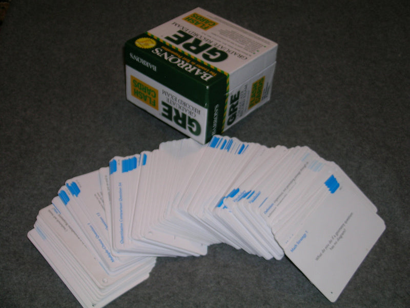 Barron's GRE Flash Cards: Graduate Record Exam,Used