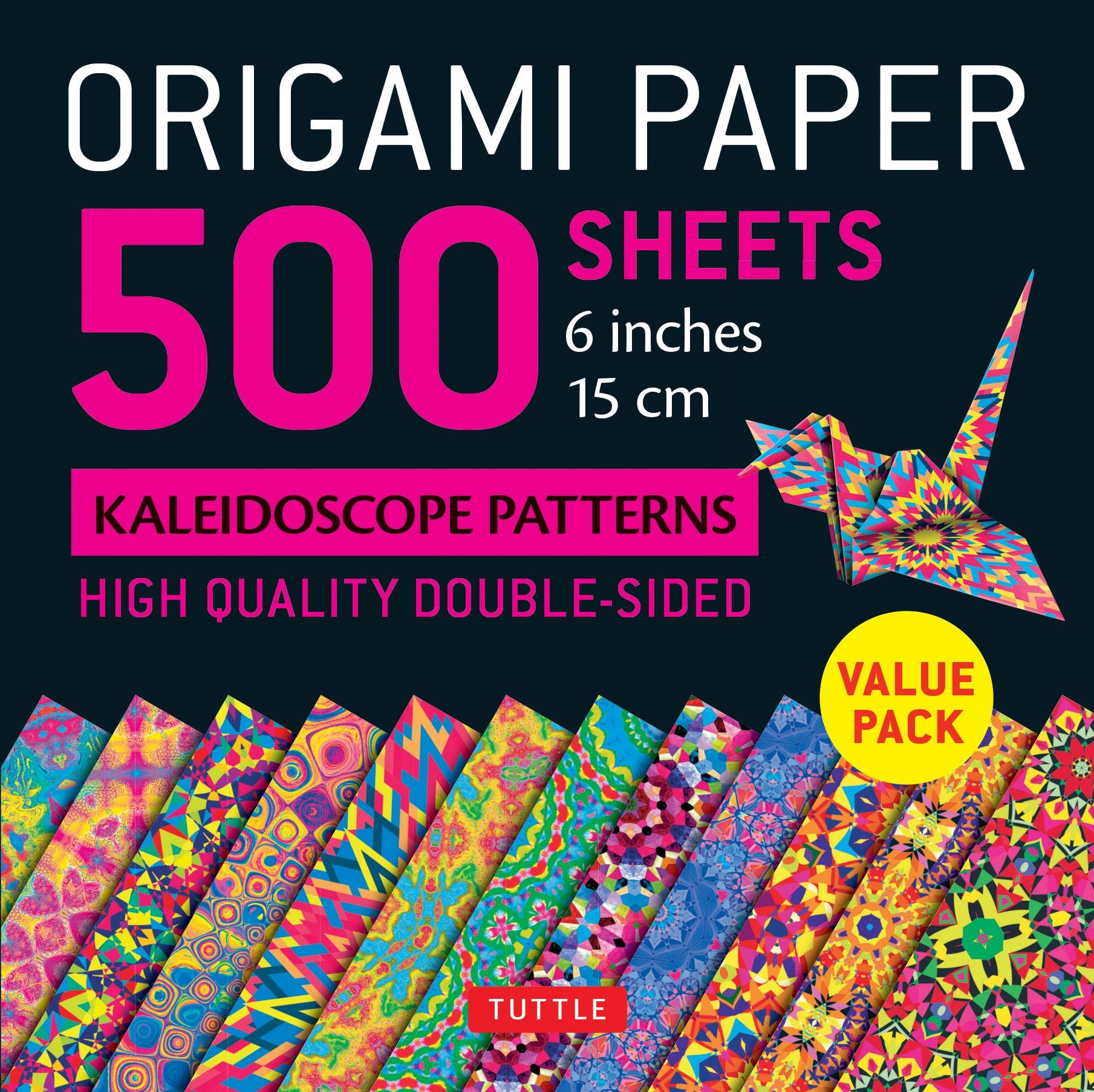 Origami Paper 500 Sheets Kaleidoscope Patterns 6' (15 Cm): Tuttle Origami Paper: Doublesided Origami Sheets Printed With 12 Dif,New
