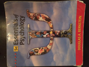 Essentials of Psychology (PSY 113 General Psychology),Used