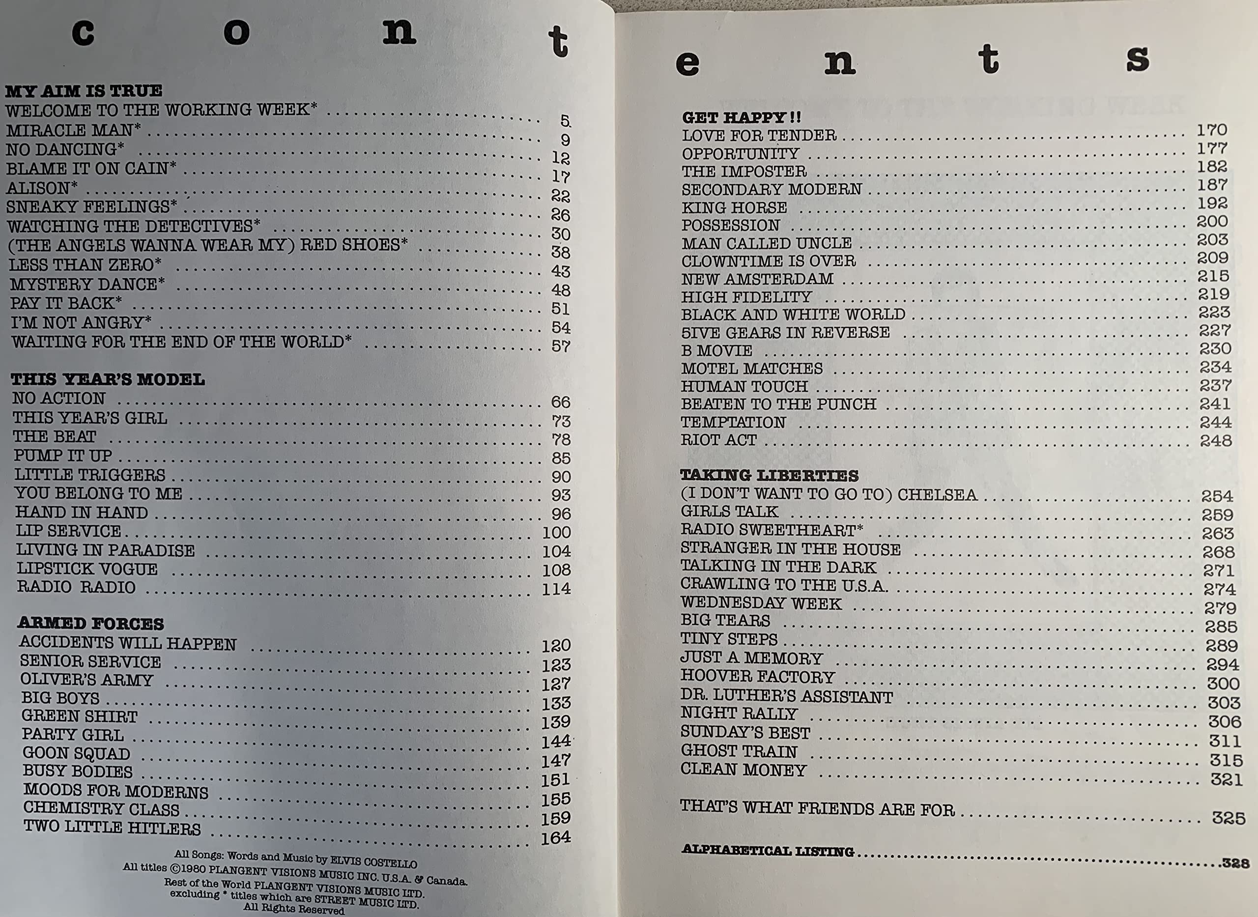 Elvis Costello  A Singing Dictionary