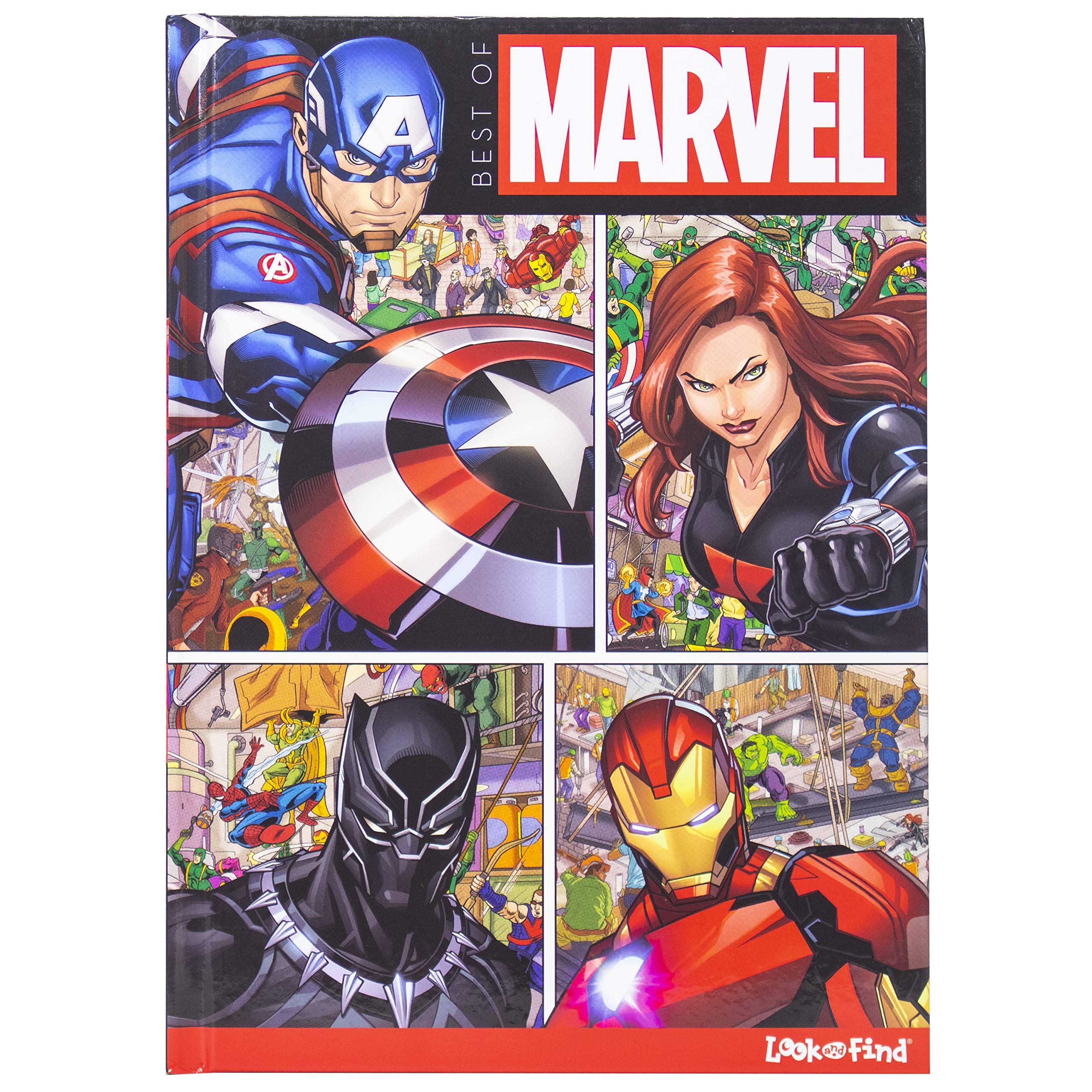 Best of Marvel Look and Find  SpiderMan, Avengers, Guardians of the Galaxy, Black Panther and More!  Characters from Avengers,Used