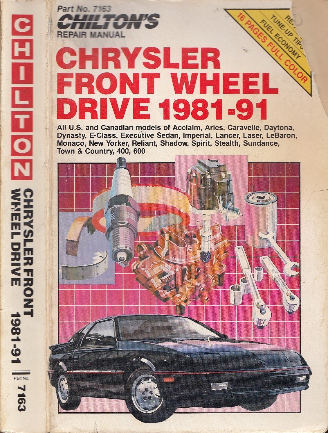 Chilton's Repair Manual Chrysler Front Wheel Drive 198192,Used