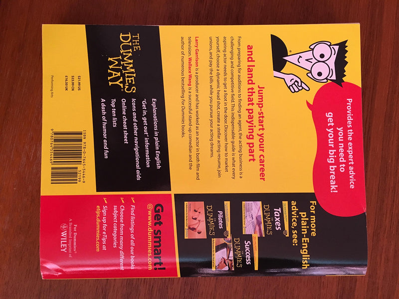 Breaking Into Acting For Dummies,New