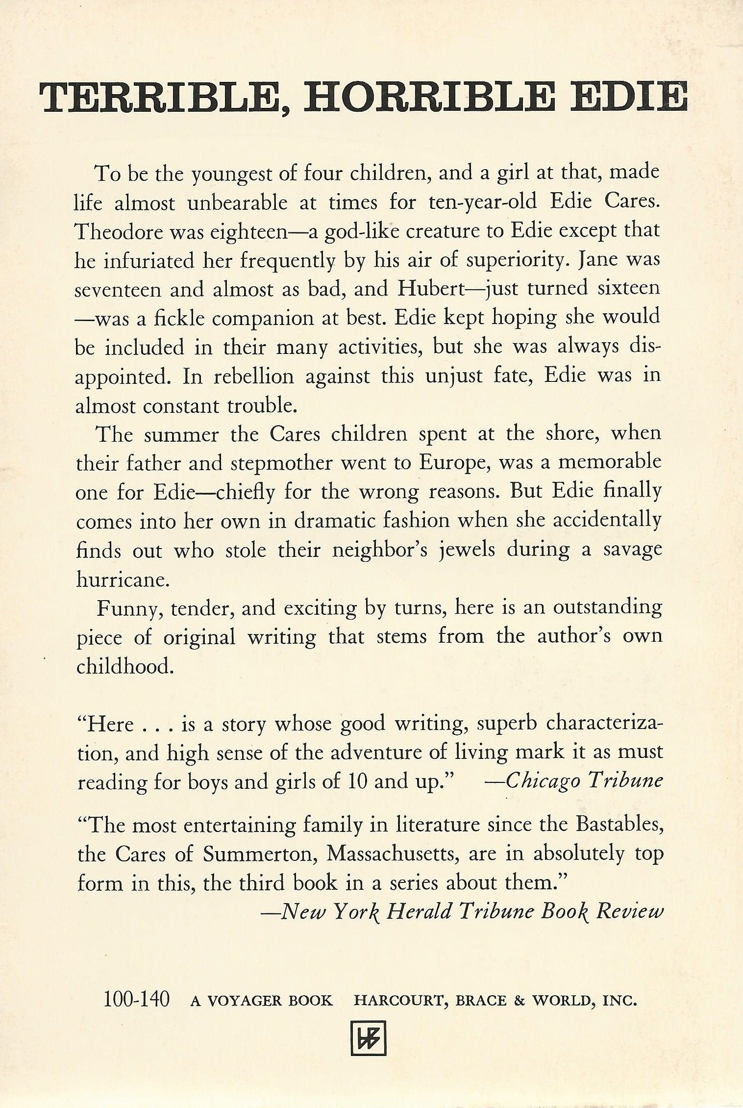 Terrible, Horrible Edie,Used