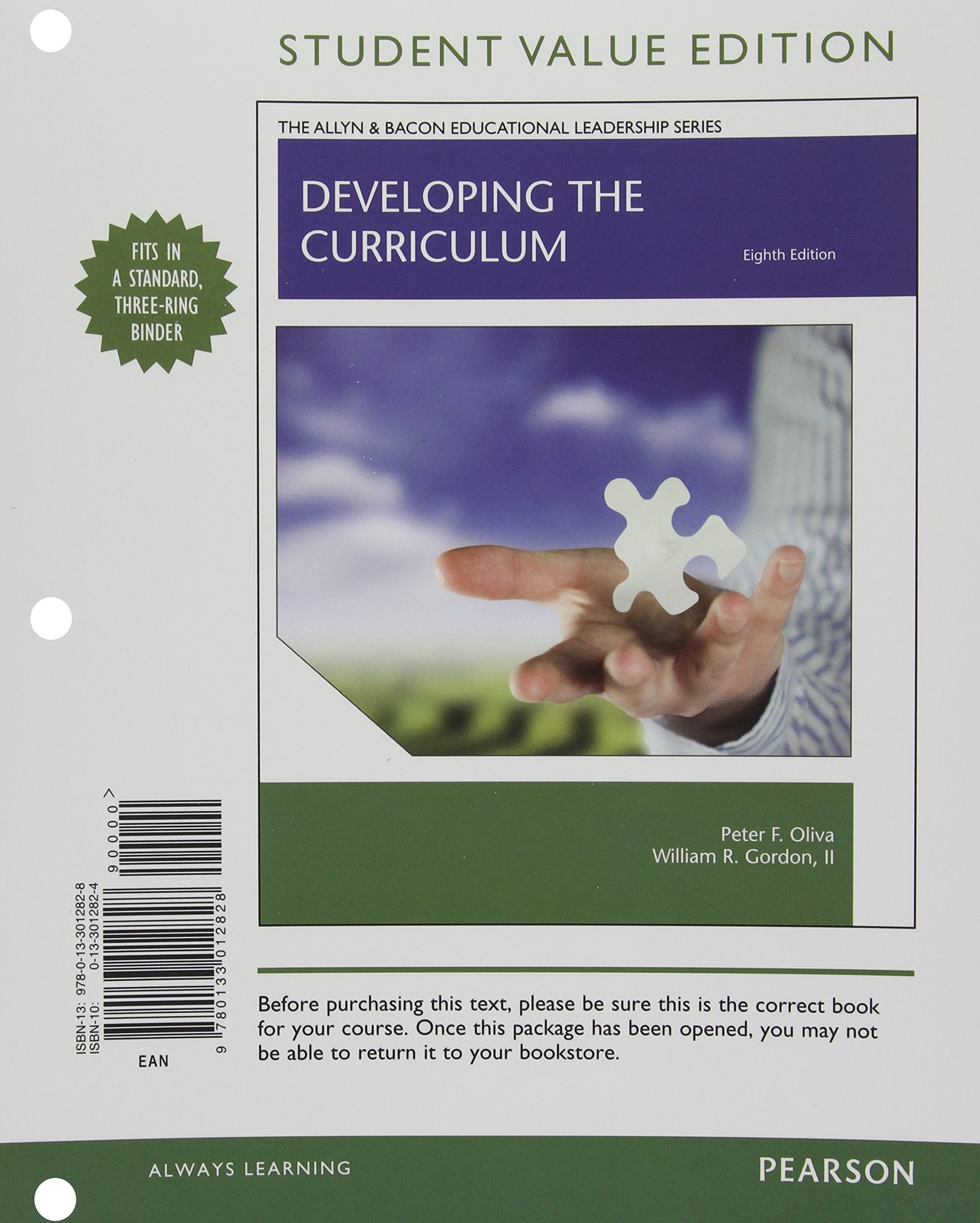 Developing the Curriculum, Student Value Edition,Used