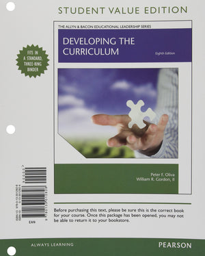 Developing the Curriculum, Student Value Edition,Used