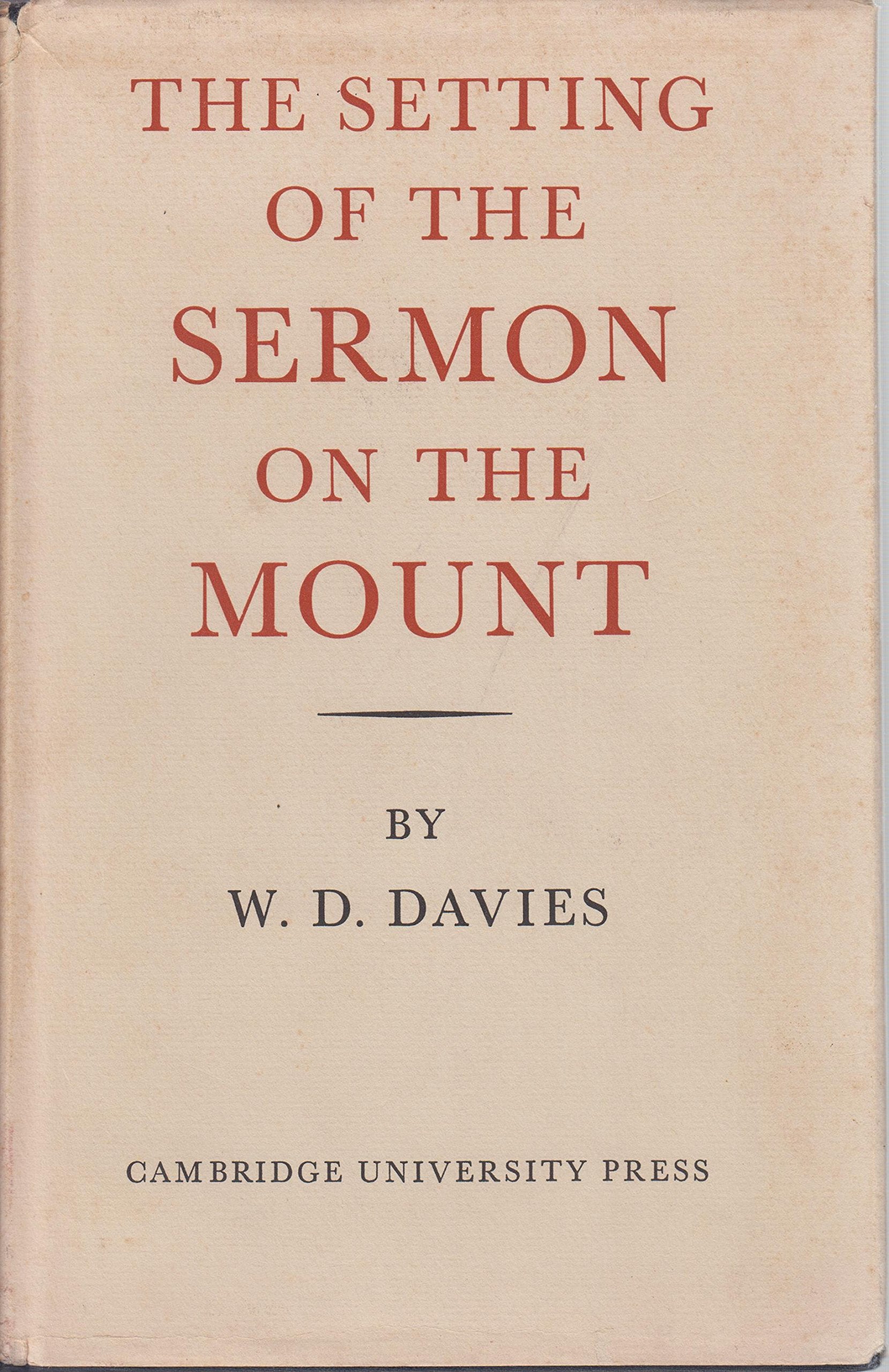 The Setting of the Sermon on the Mount,Used