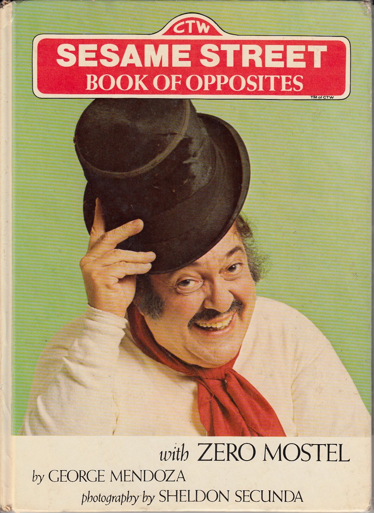 Sesame Street Book of Opposites With Zero Mostel,Used