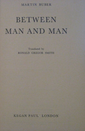 Between Man and Man (Routledge Classics),Used