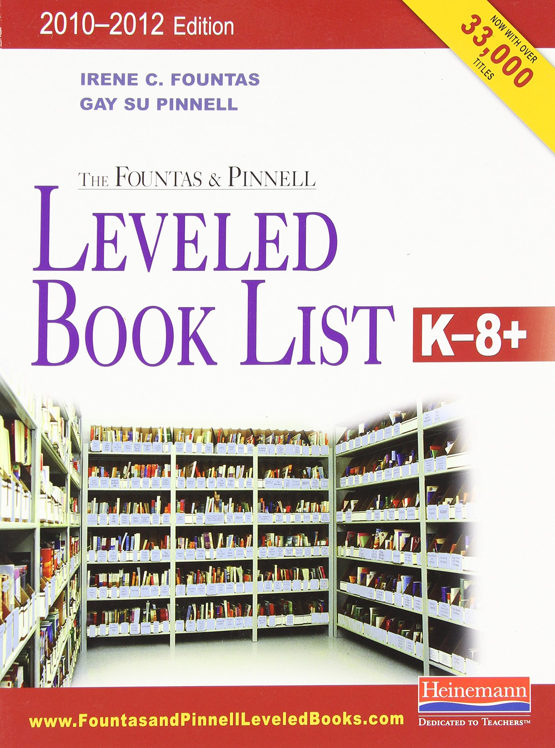The Fountas & Pinnell Leveled Book List, K8+: 20102012 Edition, Print Version,Used