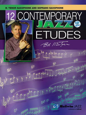 12 Contemporary Jazz Etudes: Bflat Tenor Saxophone, Book & CD,Used