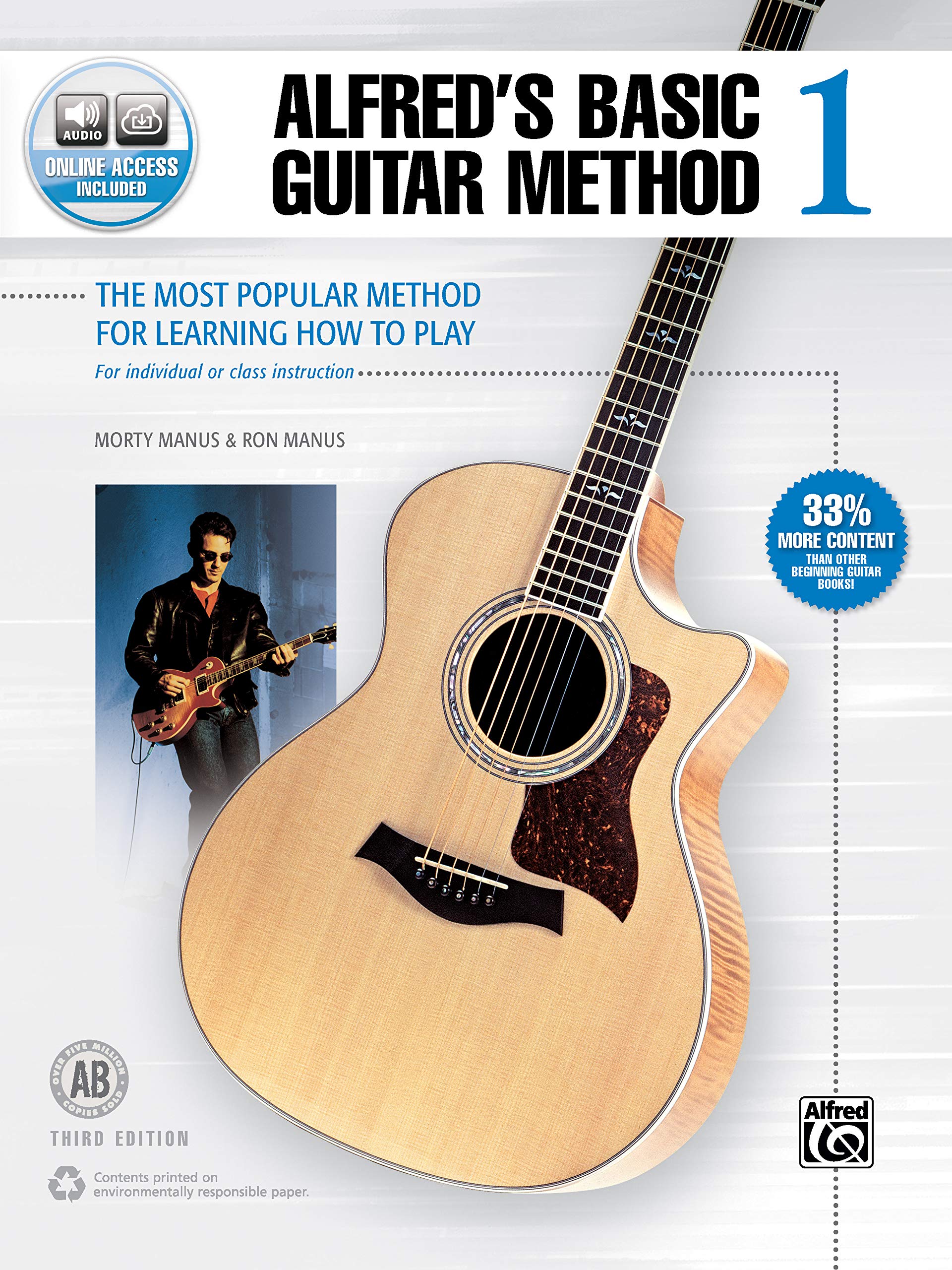 Alfred's Basic Guitar Method, Bk 1: The Most Popular Method for Learning How to Play, Book & Online Audio (Alfred's Basic Guitar,New