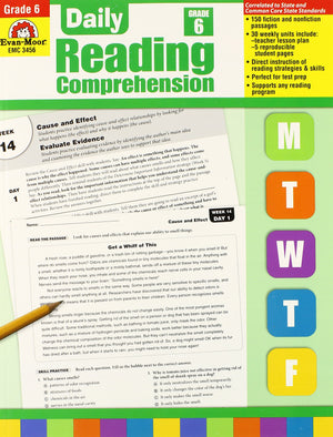 Daily Reading Comprehension, Grade 6,Used