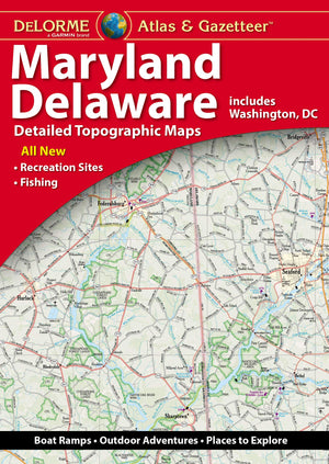 DeLorme Maryland/Delaware Atlas & Gazetteer,New