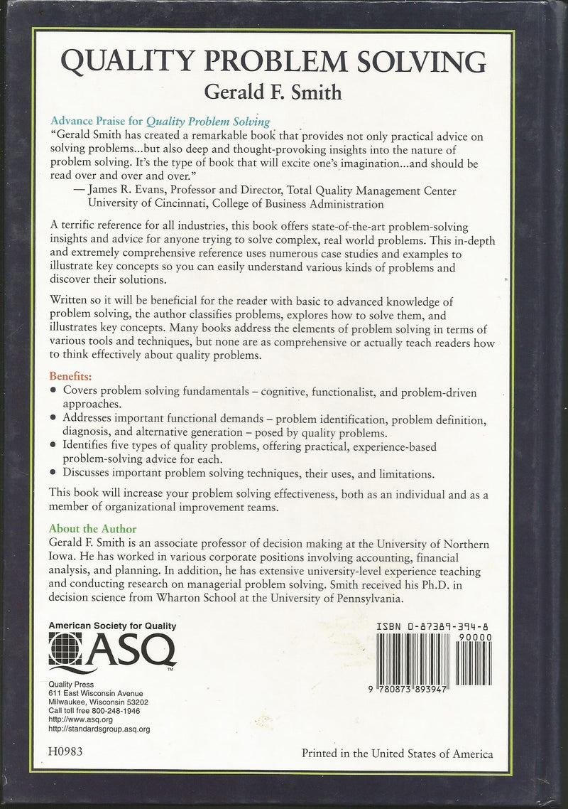 Quality Problem Solving,Used