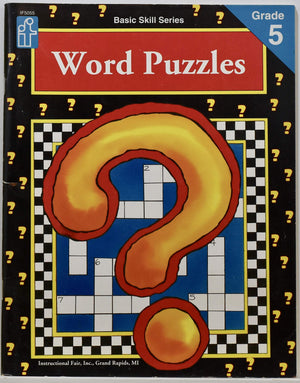 Word Puzzles, Grade 5,Used