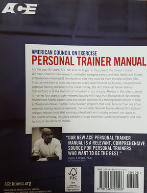 Example Product Manufacturer American Council on Exercise Personal Trainer Manual, 5th Edition - Essential Guide for Personal Trainers
