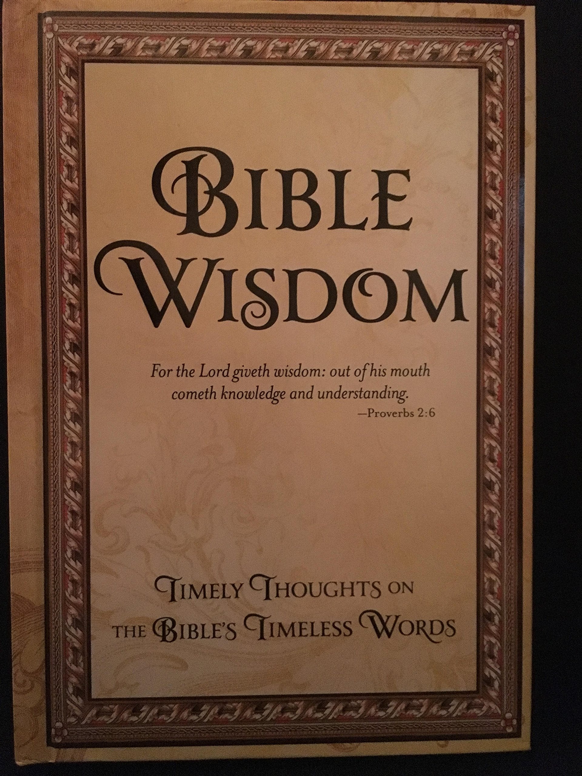 Bible Wisdom: Timely Thoughts on the Bible's Timeless Words,Used