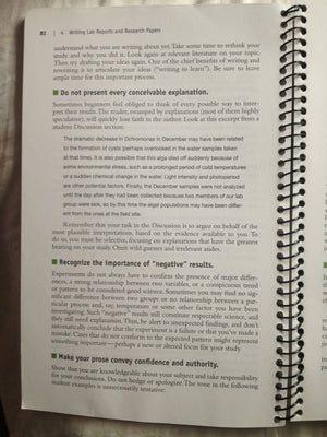 Writing Papers in the Biological Sciences,New
