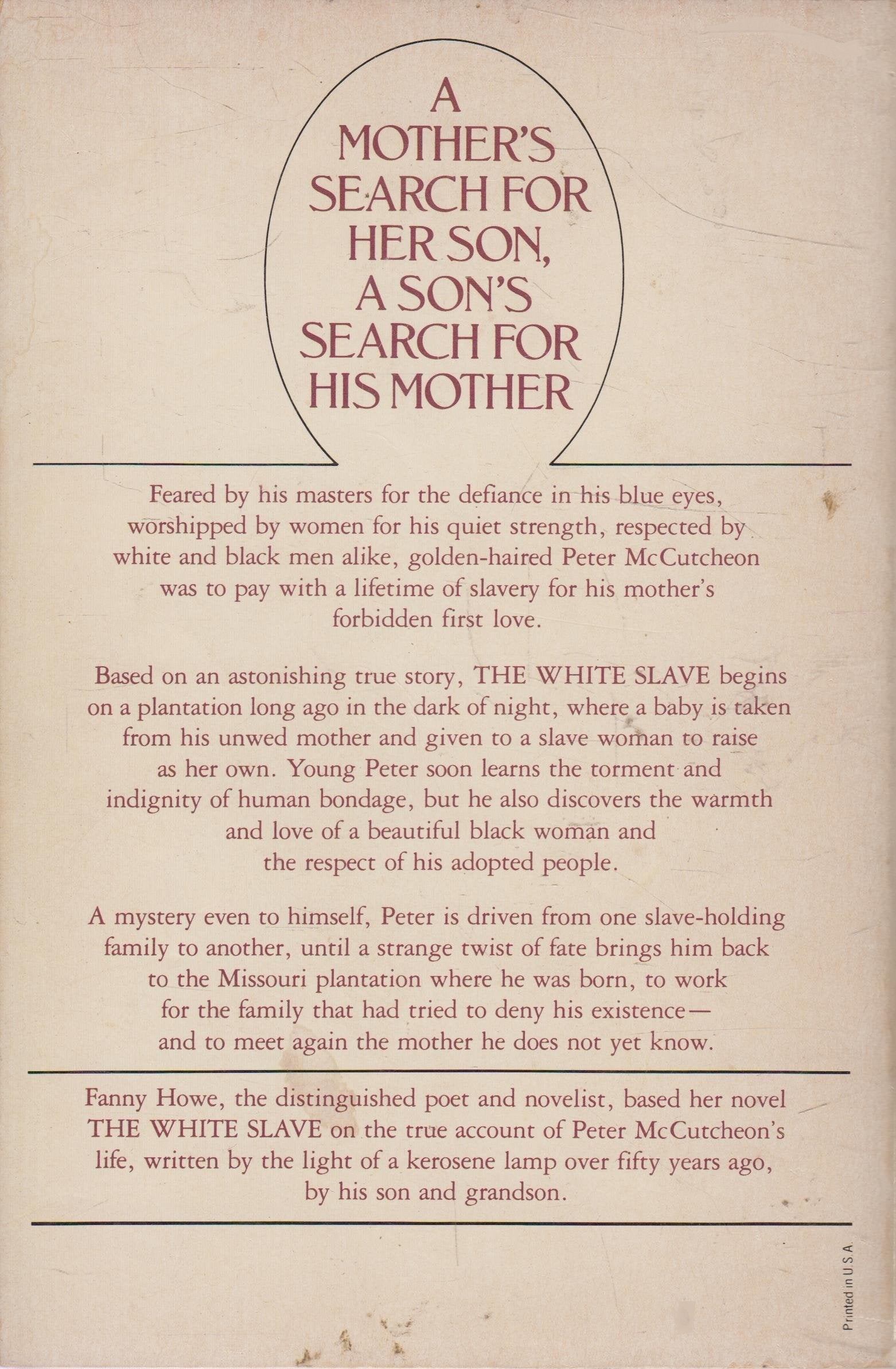 The White Slave,New