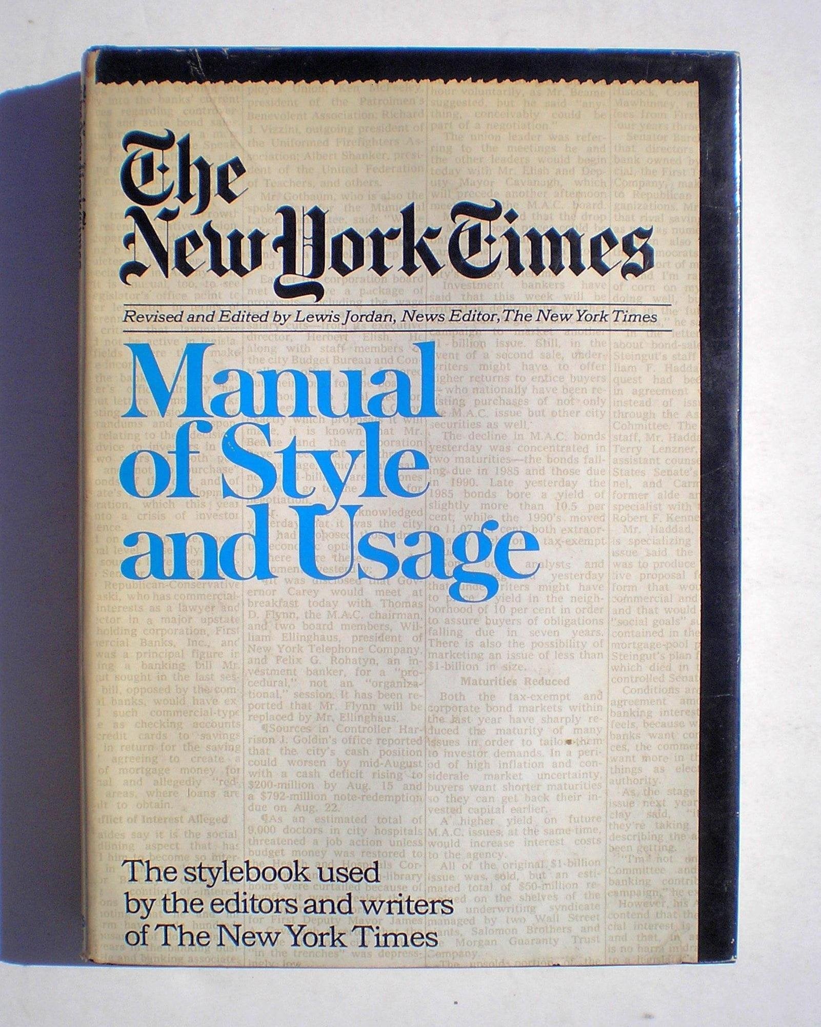 New York Times Manual of Style,Used