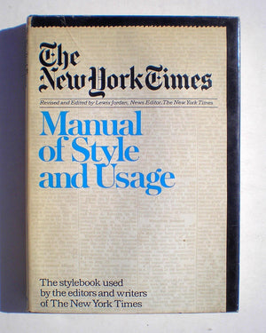 New York Times Manual of Style,Used
