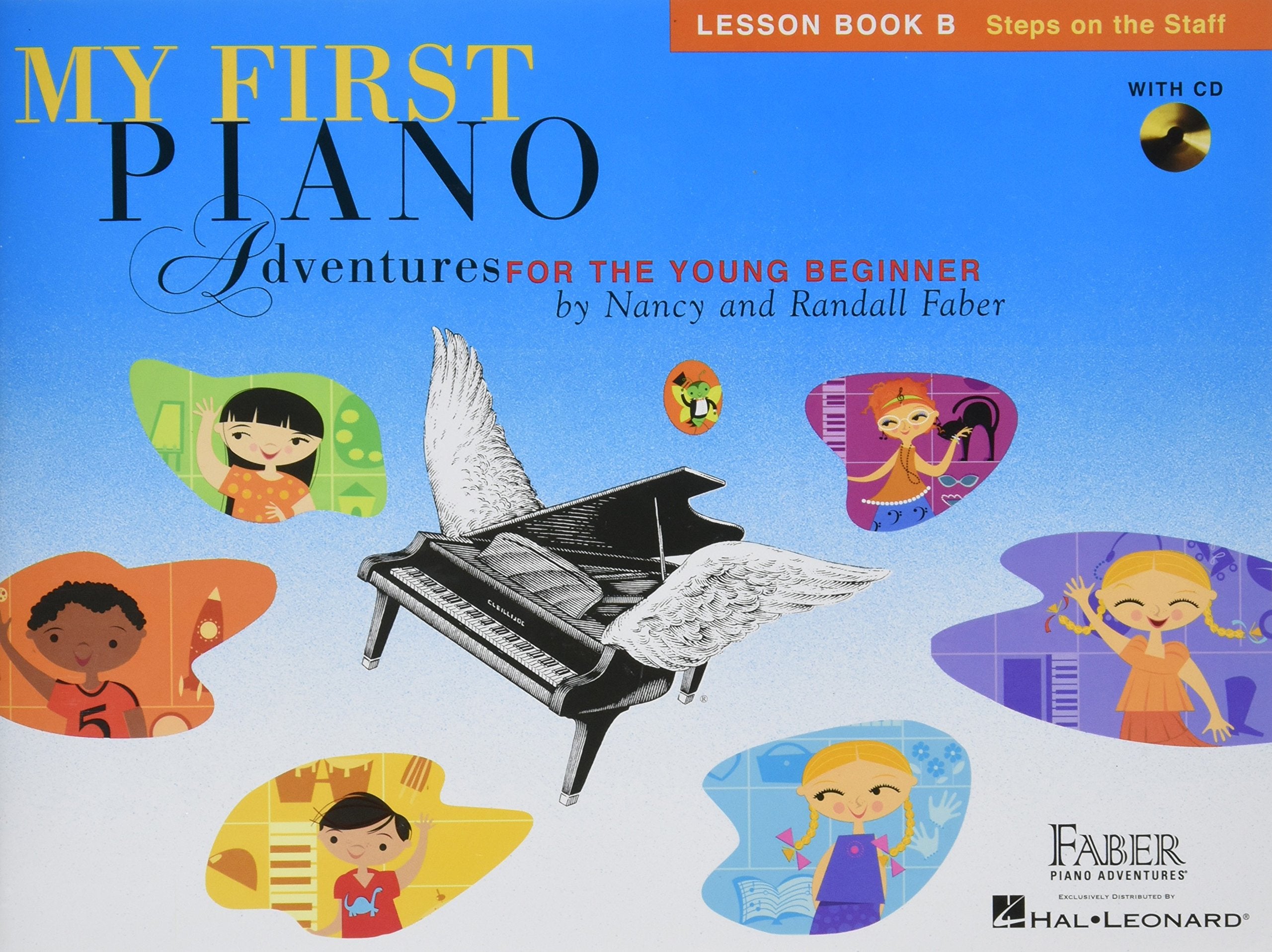 Faber Piano Adventures My First Piano Adventure Lesson Book B with CD,Used