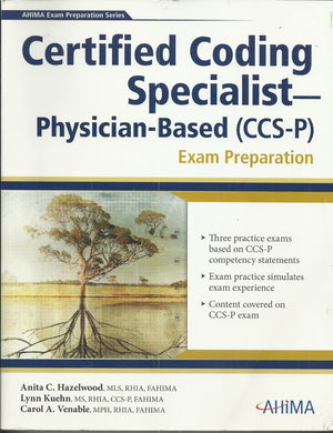 Certified Coding SpecialistPhysicianBased (CCSP) Exam Preparation [With CDROM] (AHIMA Exam Preparation),Used