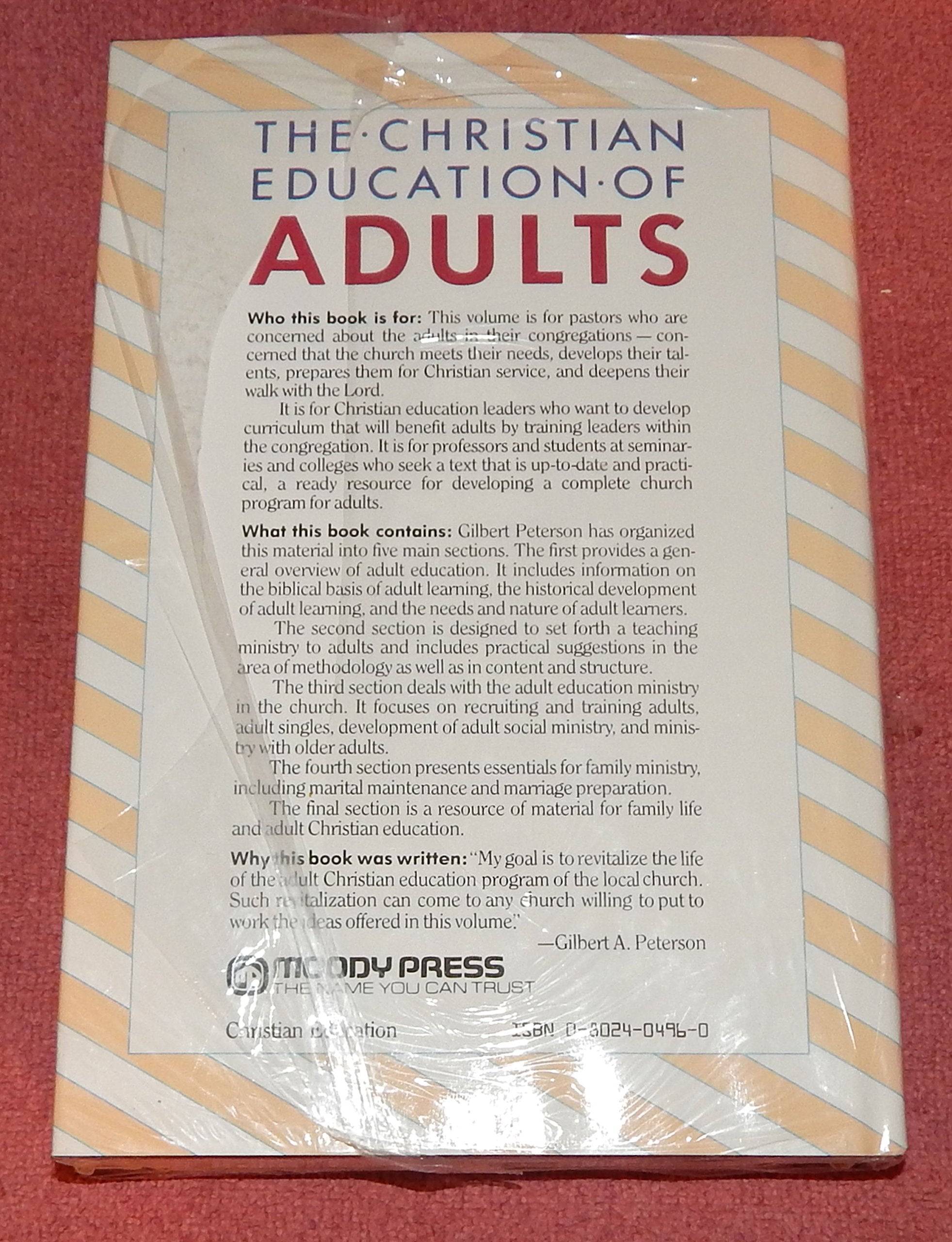 Christian Education of Adults,Used