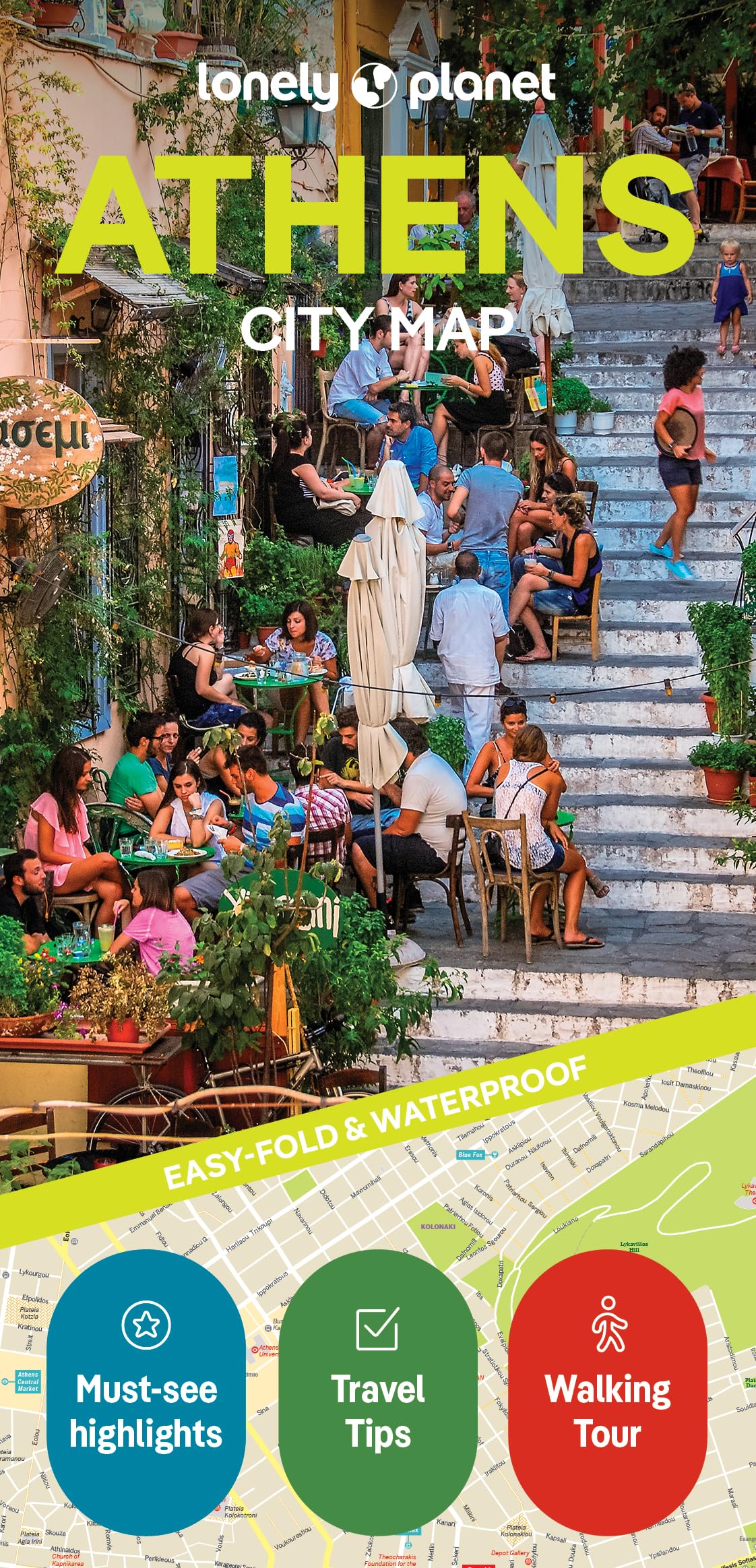 Lonely Planet Athens City Map: Durable, Waterproof, EasyFold Planning Map with Attractions & Walking Tours