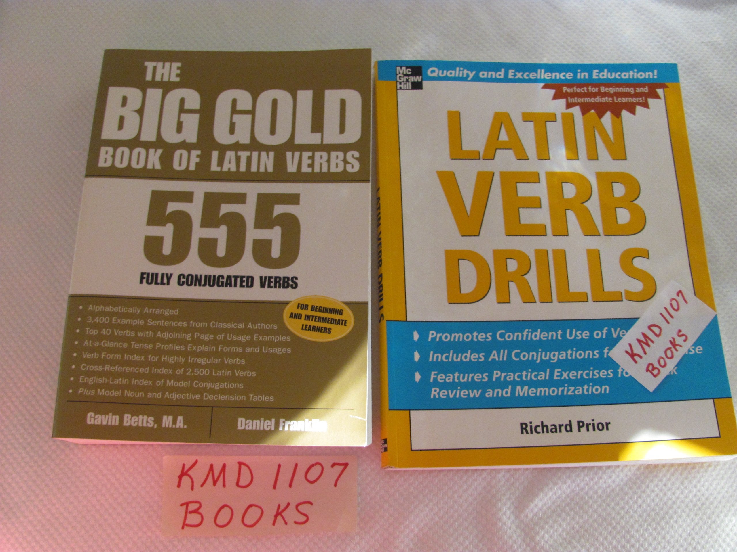 The Big Gold Book of Latin Verbs : 555 Verbs Fully Conjugated,Used