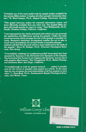 The Horizontal Line Synopsis Of The Gospels,Used