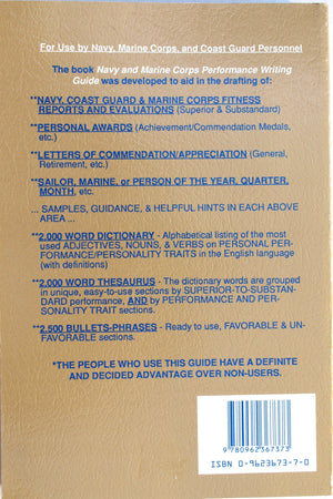 Navy and Marine Corps Performance Writing Guide,Used