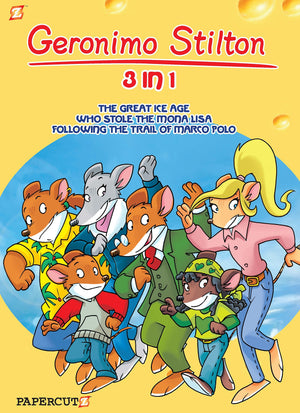 Geronimo Stilton 3in1 #2: Following The Trail of Marco Polo, The Great Ice Age, and Who Stole the Mona Lisa (2) (Geronimo Stil,Used