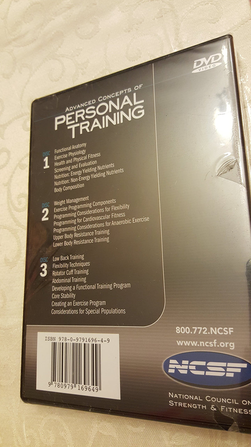Advanced Concepts Of Personal Training By National Council On Strength & Fitness (2007) Paperback,New