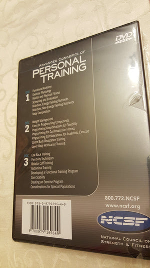 Advanced Concepts of Personal Training by National Council on Strength & Fitness (2007) Paperback,Used