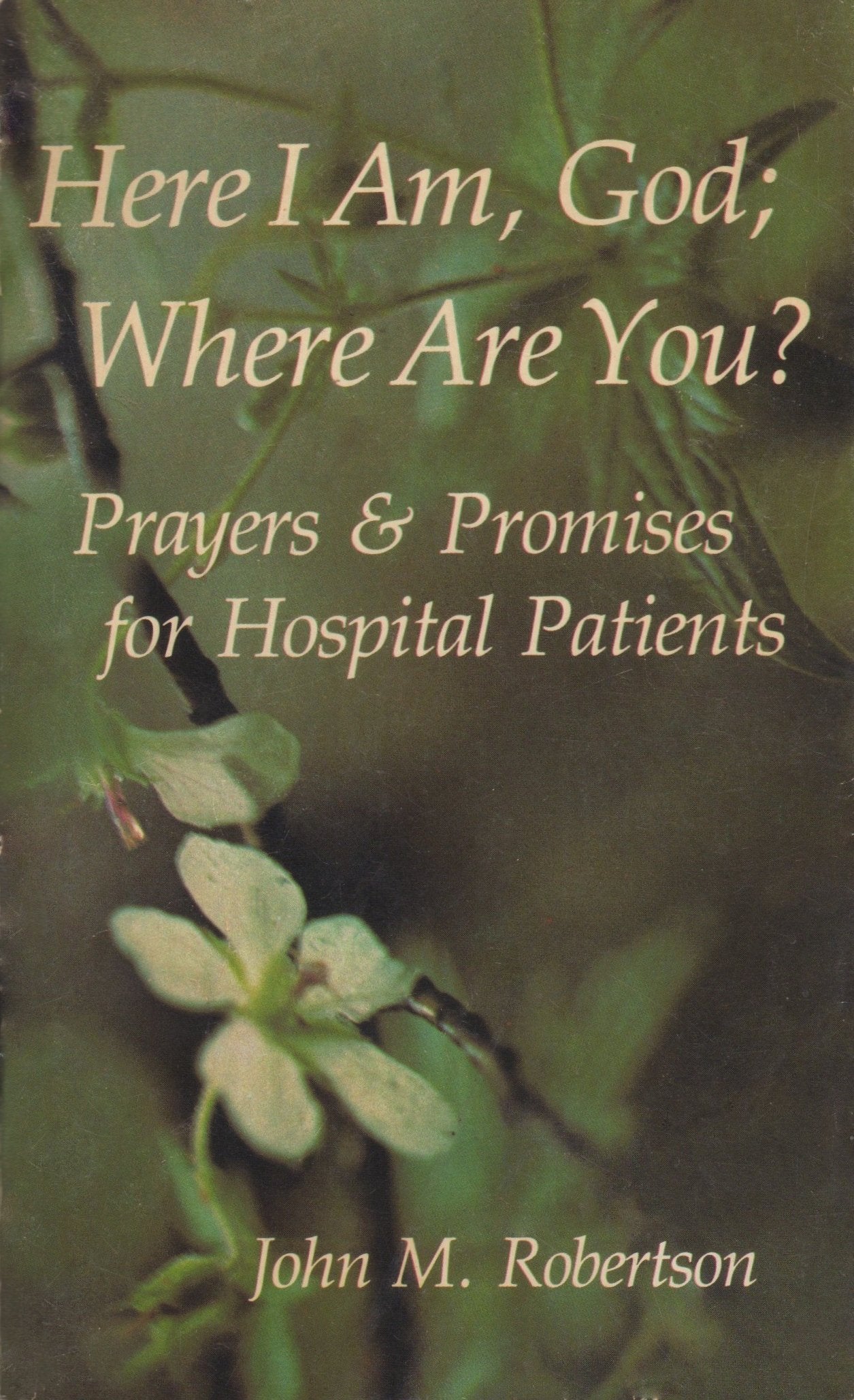 Here I Am, God, Where Are You?: Prayers and Promises for Hospital Patients,Used
